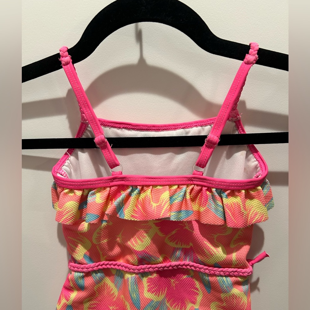 Betsey Johnson Girls Tropical One-Piece Swimsuit Sz 3t - Picture 3 of 7